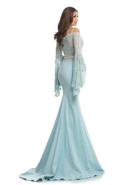 Johnathan Kayne - 7244 Bell Sleeve Off-Shoulder Lace Gown