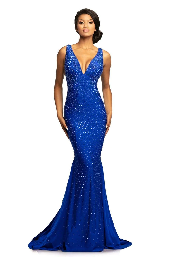 Johnathan Kayne - 9213 Crystal Embellished Plunging V-Neck Gown 10 Johnathan Kayne - 9213 Crystal Embellished Plunging V-Neck Gown