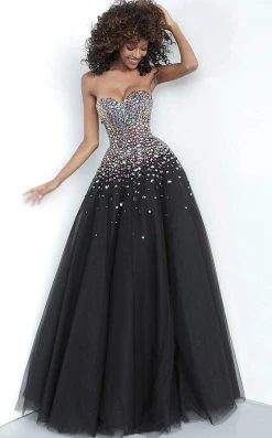 Jovani - 00630 Strapless Embellished Sweetheart Ballgown
