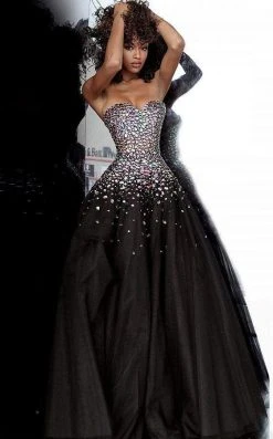 Jovani - 00630 Strapless Embellished Sweetheart Ballgown 8 Jovani - 00630 Strapless Embellished Sweetheart Ballgown