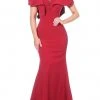 Jovani - 00761 Ruffle Puff Short Sleeve Fitted Evening Dress