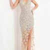 Jovani 02492 - Sleeveless Plunging V-neck Evening Gown 2 Jovani 02492 - Sleeveless Plunging V-neck Evening Gown