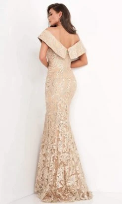 Jovani - 02923 Off Shoulder Embroidered Mermaid Gown 6 Jovani - 02923 Off Shoulder Embroidered Mermaid Gown