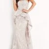 Jovani - 02966 Embroidered Cascading Peplum Gown 2 Jovani - 02966 Embroidered Cascading Peplum Gown