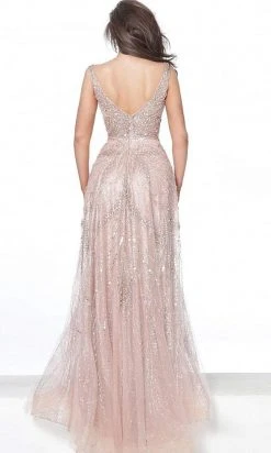 Jovani - 03203 Crystalline Embellished A-Line Gown