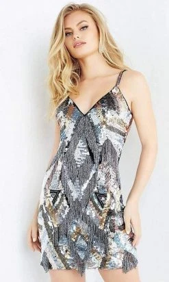 Jovani - 03396 Multi Beaded Shiny Party Dress 7 Jovani - 03396 Multi Beaded Shiny Party Dress