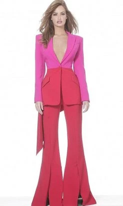 Jovani - 04148 Two Piece Two Tone Pantsuit 9 Jovani - 04148 Two Piece Two Tone Pantsuit