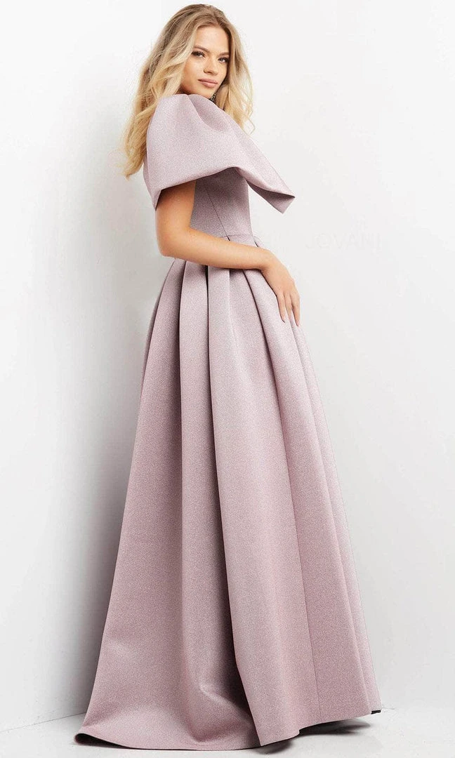 Jovani 04362 - Asymmetric Pleated Evening Gown 6 Jovani 04362 - Asymmetric Pleated Evening Gown