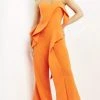 Jovani - 04427 Strapless Sweetheart Ruffle Wide Leg Jumpsuit 1 Jovani - 04427 Strapless Sweetheart Ruffle Wide Leg Jumpsuit