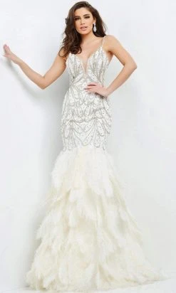 Jovani - 04625 Jeweled Tier-Ornate Dress