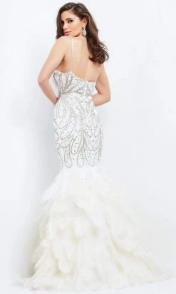 Jovani - 04625 Jeweled Tier-Ornate Dress