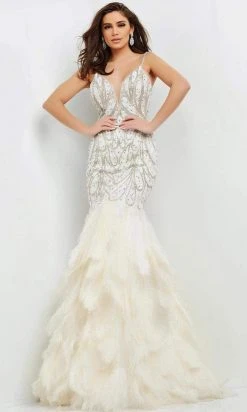 Jovani - 04625 Jeweled Tier-Ornate Dress
