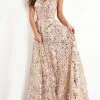 Jovani - 04630 Spaghetti Strap Sequin Paillette Ornate Gown 1 Jovani - 04630 Spaghetti Strap Sequin Paillette Ornate Gown