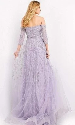Jovani - 04632 Enchanting Beaded Off Shoulder Gown