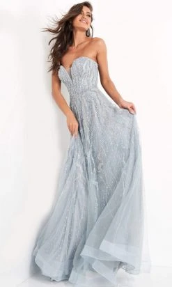 Jovani - 04633 Strapless Sweetheart Beaded A-Line Gown 7 Jovani - 04633 Strapless Sweetheart Beaded A-Line Gown