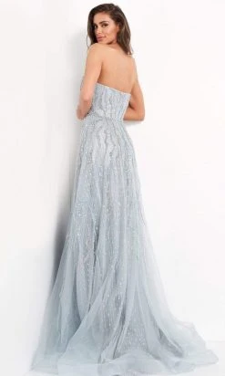 Jovani - 04633 Strapless Sweetheart Beaded A-Line Gown