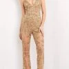 Jovani - 05136 Beaded Sheer Jumpsuit 1 Jovani - 05136 Beaded Sheer Jumpsuit