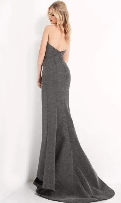 Jovani - 05490 Strapless High Slit Mermaid Gown