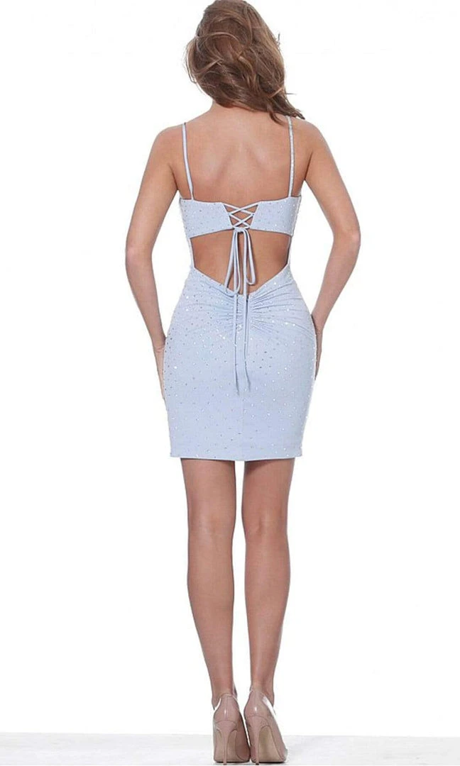 Jovani - 05513 Beaded Plunging V-Neck Fitted Dress 5 Jovani - 05513 Beaded Plunging V-Neck Fitted Dress