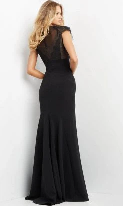 Jovani 05675 - Cap Sleeve Tulle Evening Dress