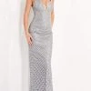 Jovani - 05754 Lattice Beaded Column Dress 2 Jovani - 05754 Lattice Beaded Column Dress