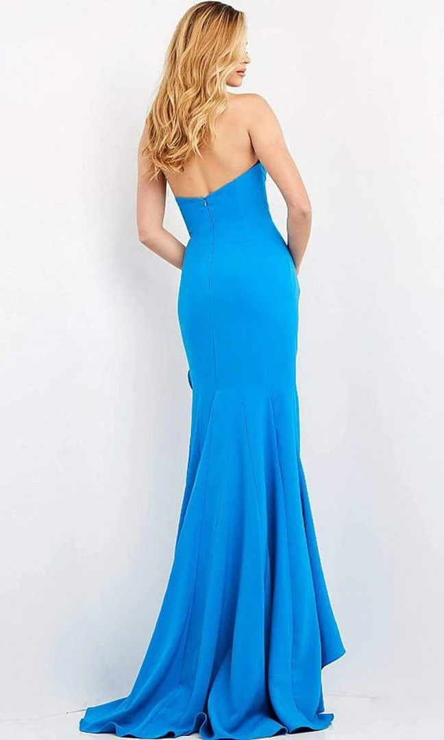 Jovani - 06158 Sweetheart Drape Off Strapless Long Gown 4 Jovani - 06158 Sweetheart Drape Off Strapless Long Gown
