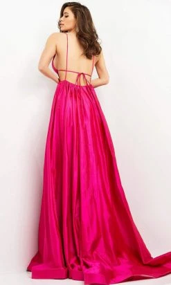 Jovani - 06540 Plunging Sweetheart Pleated Dress With Slit 10 Jovani - 06540 Plunging Sweetheart Pleated Dress With Slit