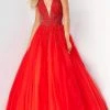 Jovani - 06598 Beaded Sleeveless Halter Ballgown 2 Jovani - 06598 Beaded Sleeveless Halter Ballgown