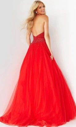 Jovani - 06598 Beaded Sleeveless Halter Ballgown
