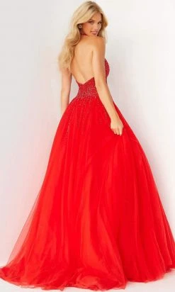 Jovani - 06598 Beaded Sleeveless Halter Ballgown