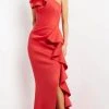 Jovani 06603 - Ruffle Trim Evening Gown With Slit 2 Jovani 06603 - Ruffle Trim Evening Gown With Slit