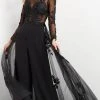 Jovani 06609 - Bateau Overskirt Evening Jumpsuit 2 Jovani 06609 - Bateau Overskirt Evening Jumpsuit