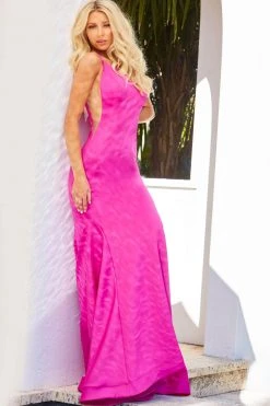 Jovani - 06763 Spaghetti Strap Mermaid Gown