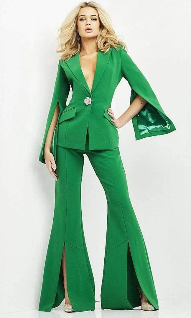 Jovani - 06922 Two Piece Collared Pantsuit 3 Jovani - 06922 Two Piece Collared Pantsuit