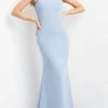 Jovani 06935 - Ruffle One Shoulder Evening Dress