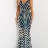 Jovani - 07285 Strapless Zigzag Sequin Long Gown