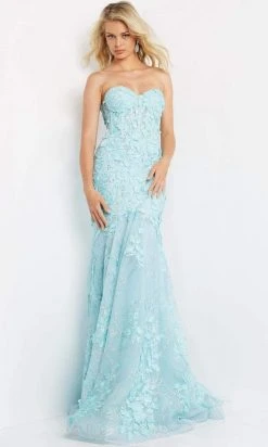 Jovani - 07935 Appliqued Sweetheart Mermaid Gown 10 Jovani - 07935 Appliqued Sweetheart Mermaid Gown