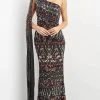 Jovani 08450 - Asymmetric With Shoulder Cape Long Dress 1 Jovani 08450 - Asymmetric With Shoulder Cape Long Dress