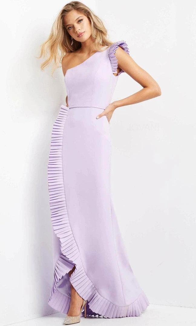 Jovani 08527 - Pleat-Trimmed Sheath Evening Dress 7 Jovani 08527 - Pleat-Trimmed Sheath Evening Dress