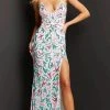 Jovani 08557 - Sleeveless Plunging V-neck Long Dress 2 Jovani 08557 - Sleeveless Plunging V-neck Long Dress