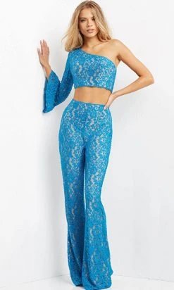 Jovani 08693 - Asymmetric Neck Two Piece Jumpsuit 9 Jovani 08693 - Asymmetric Neck Two Piece Jumpsuit