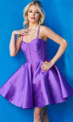 Jovani 09464 - Bustier A-Line Cocktail Dress