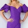 Jovani 09476 - Draped Off Shoulder Cocktail Dress 1 Jovani 09476 - Draped Off Shoulder Cocktail Dress