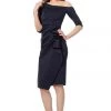 Jovani - 1035 Quarter Length Sleeve Knee Length Sheath Dress 1 Jovani - 1035 Quarter Length Sleeve Knee Length Sheath Dress