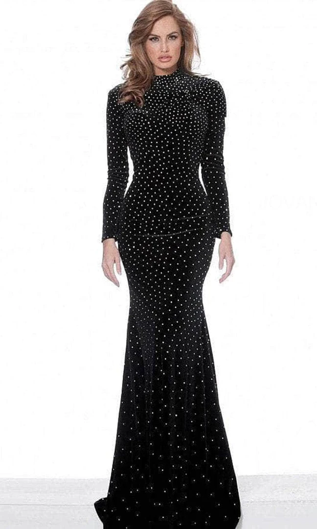Jovani 1422 - Long Sleeve High Neck Evening Dress 3 Jovani 1422 - Long Sleeve High Neck Evening Dress