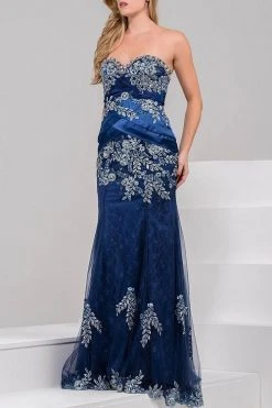 Jovani - 1921 Embellished Sweetheart Silk Long Mermaid Gown 7 Jovani - 1921 Embellished Sweetheart Silk Long Mermaid Gown