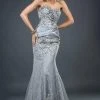 Jovani - 1921 Embellished Sweetheart Silk Long Mermaid Gown