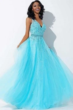 Jovani - 29085 Sleeveless Adorned Tulle Gown 15 Jovani - 29085 Sleeveless Adorned Tulle Gown