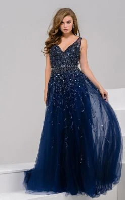 Jovani - 29085 Sleeveless Adorned Tulle Gown 11 Jovani - 29085 Sleeveless Adorned Tulle Gown