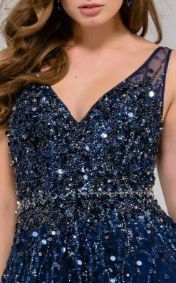 Jovani - 29085 Sleeveless Adorned Tulle Gown 13 Jovani - 29085 Sleeveless Adorned Tulle Gown